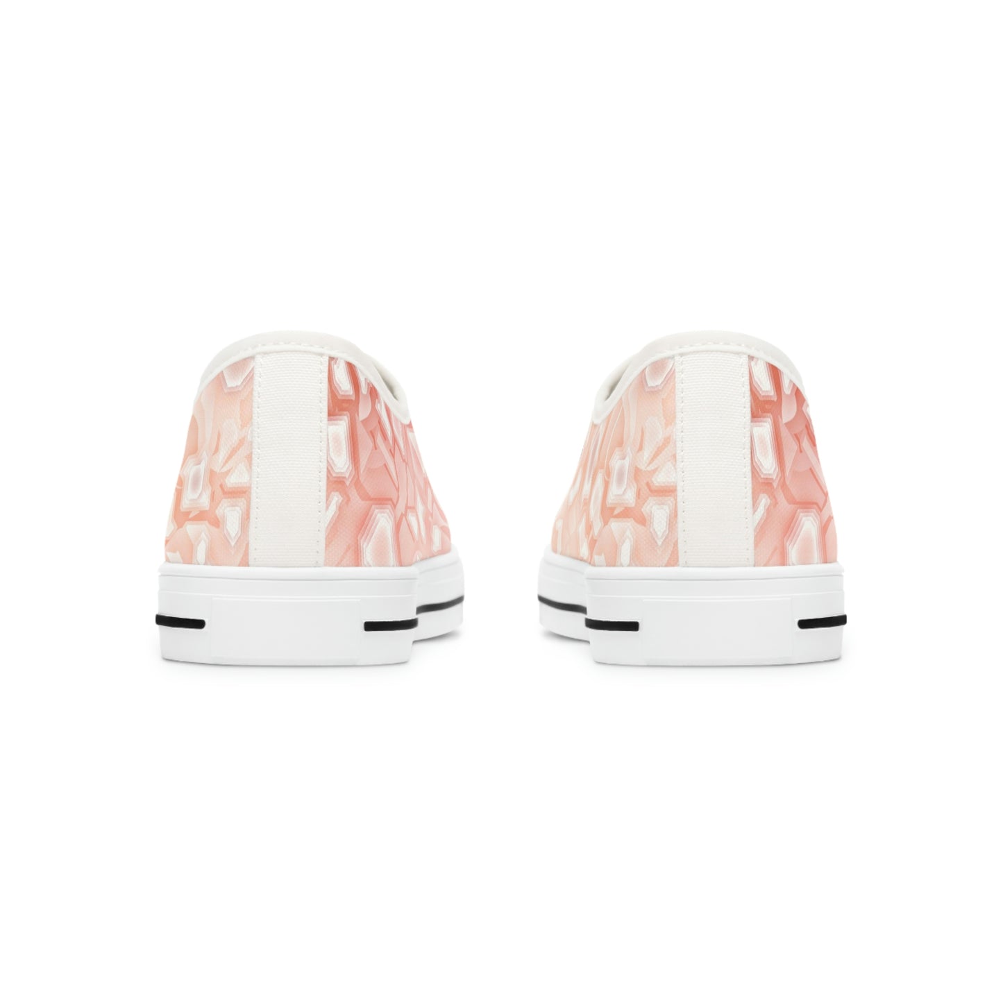 Women's Low Top Sneakers Stylish Pink/Beige/White Design